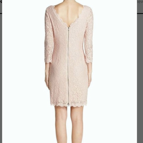 Adrianna Papell Pink Lace Long Sleeve Sheath Mini Dress sz 6 NEW romantic - Picture 10 of 13
